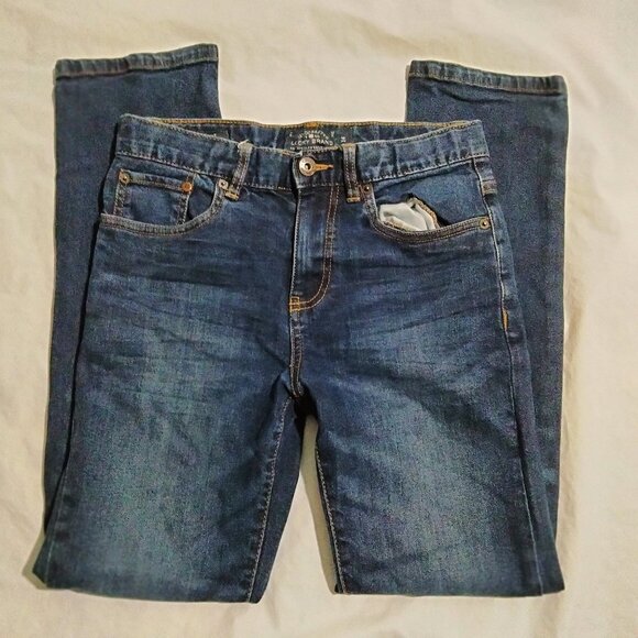Lucky Brand Jeans Girl's 14 (26x27) Blue Dark Wash Classic Straight - Picture 1 of 7